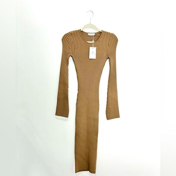NWT Anine Bing Sia Ribbed Midi Dress - Picture 10 of 13